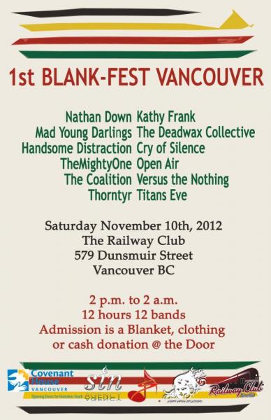 Blank-Fest Fundraiser Poster